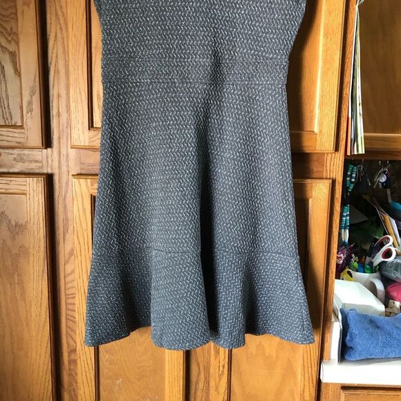 BCBGMAXAZRIA Collared Metallic Tweed Fit & Flare Mini Ginnie Dress - S - Picture 6 of 14